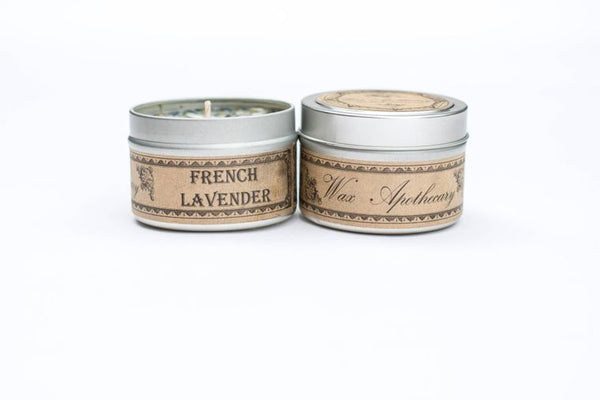 French Lavender Botanical Candle - Travel Tin