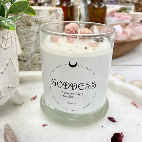 Lunastry Goddess Candle