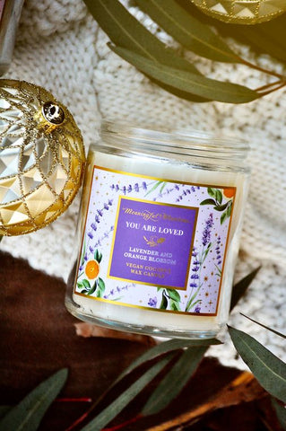 You Are Loved 8oz Lavender Orange Blossom Candle